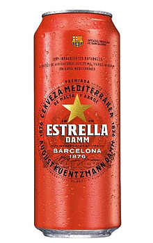 ESTRELLA DAMM 500ML CANS 24PK