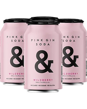 AMPERSAND PINK GIN AND SODA CAN 16PK