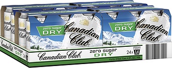 CANADIAN CLUB AND DRY ZERO CANS