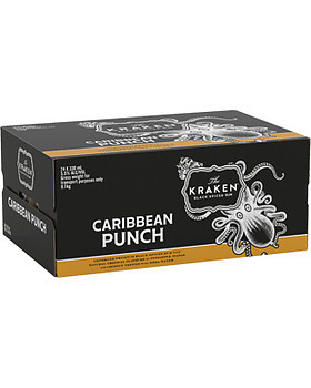 KRAKEN SPICED RUM AND PUNCH CANS