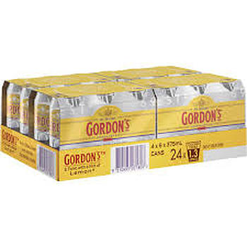 GORDONS GIN AND TONIC WITH LEMON CAN
