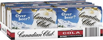 CANADIAN CLUB AND COLA CANS