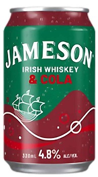 JAMESON AND COLA 4.8% CAN 24PK