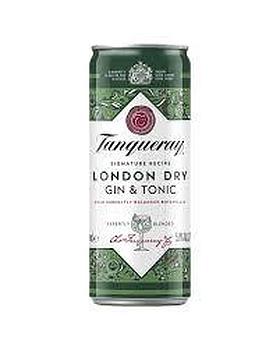 TANQUERAY GIN AND TONIC CANS 250ML 24PK
