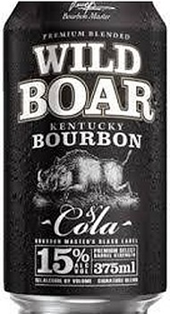 WILD BOAR 15% AND COLA CAN