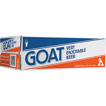GOAT LAGER CANS 375ML 24PK