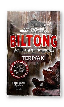 NZ BILTONG COMPANY TERIYAKI 50G