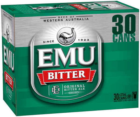 EMU BITTER 375ML 30PK CANS
