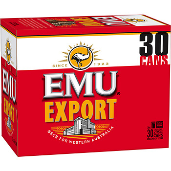 EMU EXPORT 375ML 30PK CANS