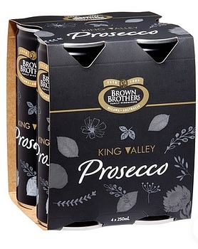 BROWN BROTHERS PROSECCO NV 250ML CAN 24PK