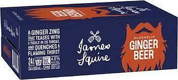 JAMES SQUIRE GINGER BEER SPICED RUM CANS 24PK