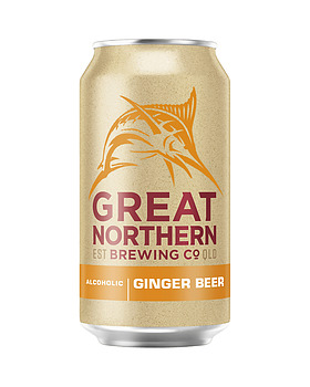 GREAT NORTHERN GINGER BEER 375ML CANS 24PK