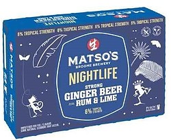 MATSOS NIGHTLIFE GINGER BEER RUM AND LIME 6% CAN 24PK