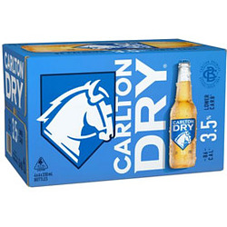 CARLTON DRY 3.5% 330ML STUBBIES