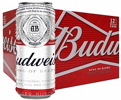 BUDWEISER 500ML CANS 12PK