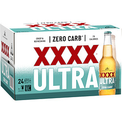 XXXX ULTRA ZERO CARB 330ML BTL 24PK