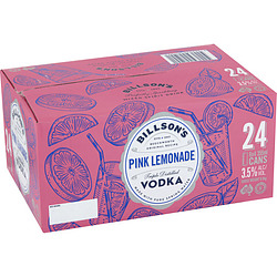 BILLSONS VODKA + PINK LEMONADE CAN 24PK