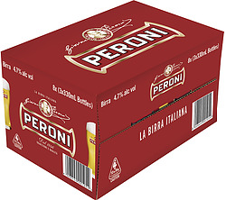 PERONI RED 330ML STUBBIES