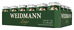 WEIDMANN GERMAN LAGER 330ML CAN 24PK