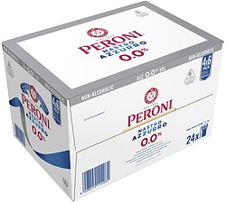 PERONI NASTRO AZZURO  0%  BTL 330ML 24PK