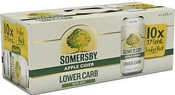 SOMERSBY LOW CARB CIDER CAN 10PK