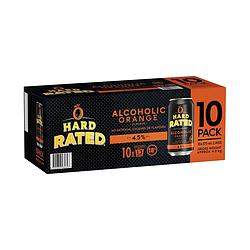 HARD RATED ORANGE 375ML CANS 10PK