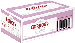 GORDONS PINK AND SODA CANS