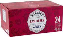 BILLSONS VODKA + RASPBERRY CANS 24PK