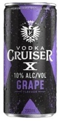 CRUISER VODKA X GRAPE 10% 200ML 24PK