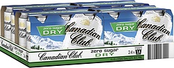 CANADIAN CLUB AND DRY ZERO CANS