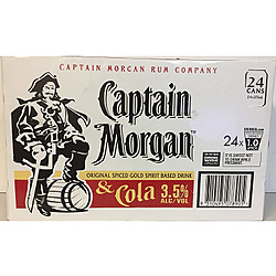 CAPTAIN MORGAN 3.5% AND COLA CANS