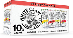 WHITE CLAW VARIETY 4.5% 330ML CAN 10PK