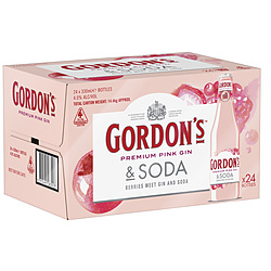 GORDONS PINK GIN AND SODA STUBBIES