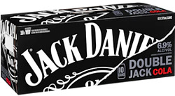 JACK DANIELS DOUBLE JACK AND COLA CAN 10PK