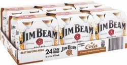 JIM BEAM MID 3.5% COLA CAN 24PK