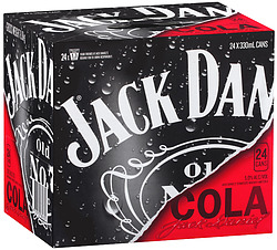 JACK DANIELS AND COLA 330ML CAN CUBES