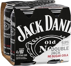 JACK DANIELS AND ZERO CAN 4PK CAN