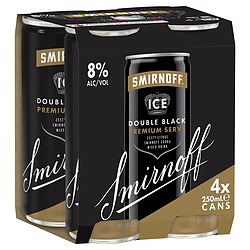 SMIRNOFF ICE BLACK 8% CAN 250ML