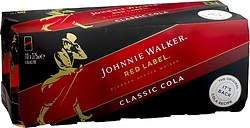 JOHNNIE WALKER AND COLA CANS 10PK