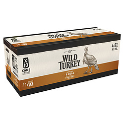 WILD TURKEY AND COLA CAN 10PK