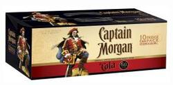 CAPTAIN MORGAN 6% AND COLA CAN 10PK