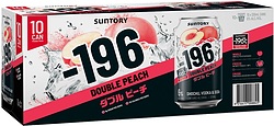 SUNTORY -196 PEACH 6% 330ML CAN 10PK