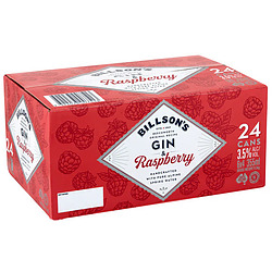 BILLSONS GIN + RASBERRY CANS 24PK