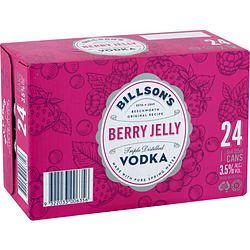 BILLSONS VODKA + BERRY JELLY CANS 24PK