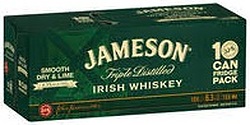 JAMESON DRY AND LIME 6.3% 375ML CAN 10PK