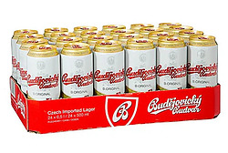 BUDWEISER BUDVAR 500ML CAN 24PK