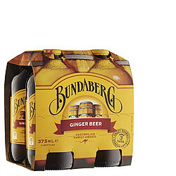 BUNDABERG GINGER BEER 375ML BTL