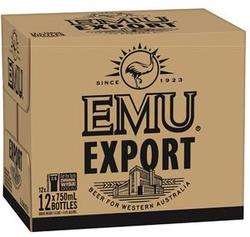 EMU EXPORT 750ML BTL 12PK