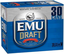 EMU DRAUGHT 375ML 30PK CAN