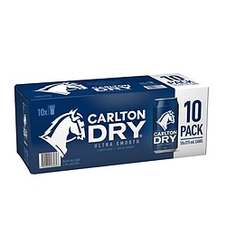 CARLTON DRY CAN 375ML 10PK